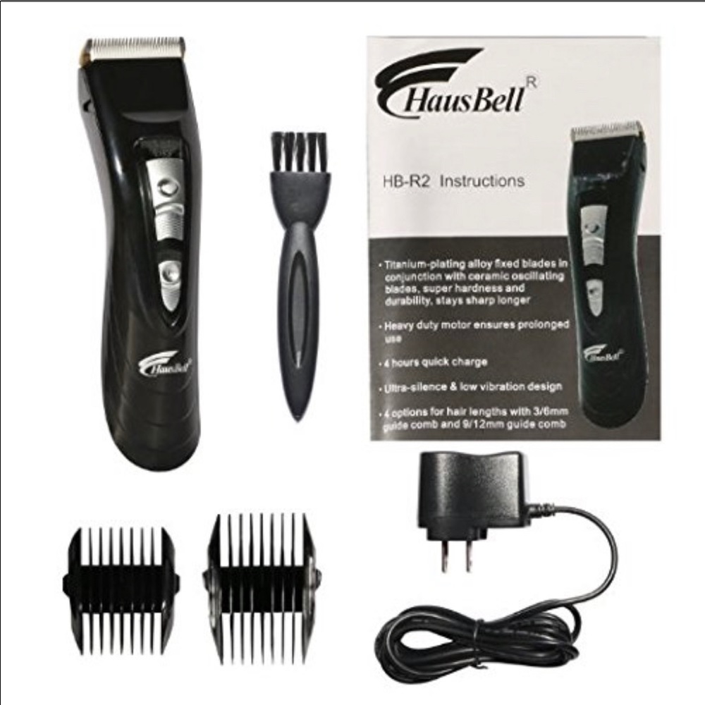 Hausbell R2 Cordless Hair Clippers Rechargeable black.
